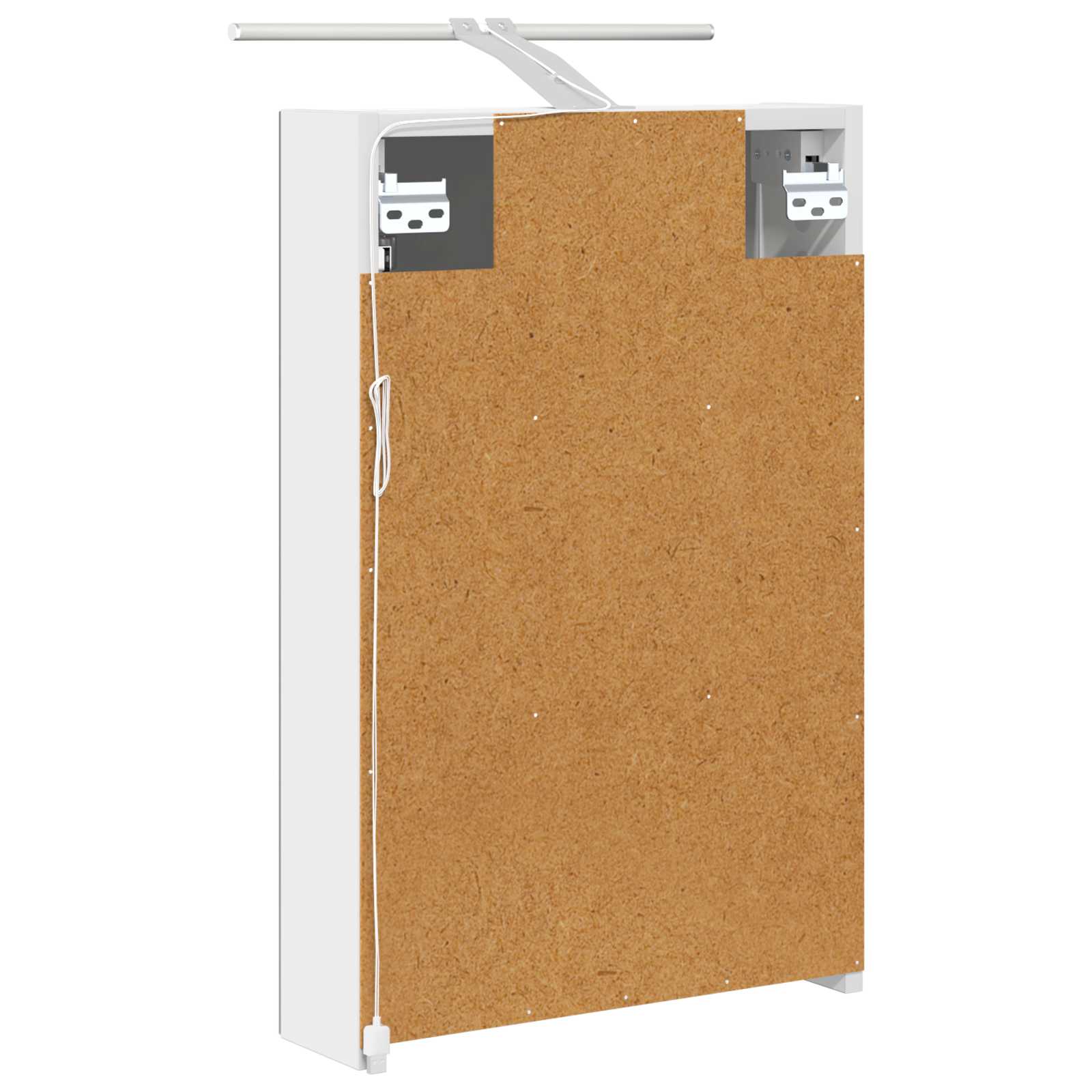 Badezimmerspiegelschrank Weiß 40 x 10,5 x 60,5 cm Holzwerkstoff