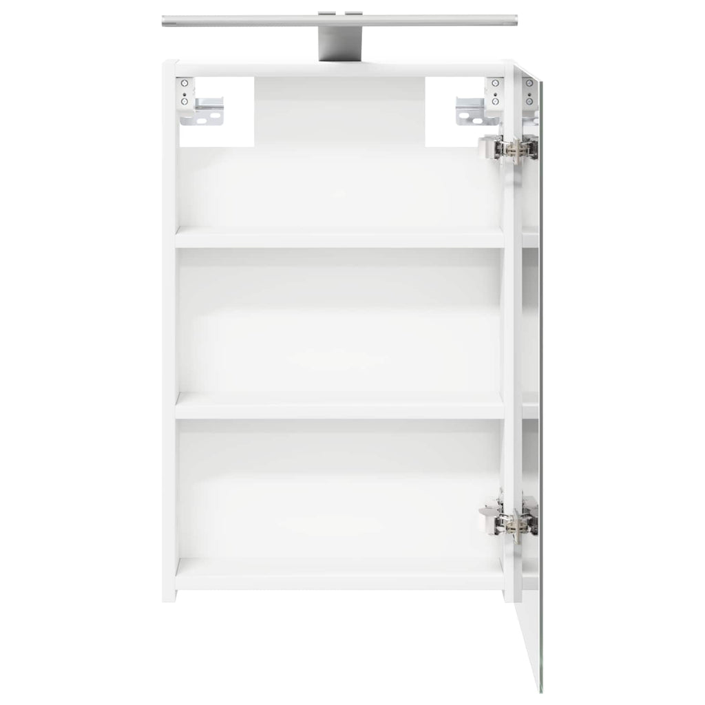 Badezimmerspiegelschrank Weiß 40 x 10,5 x 60,5 cm Holzwerkstoff