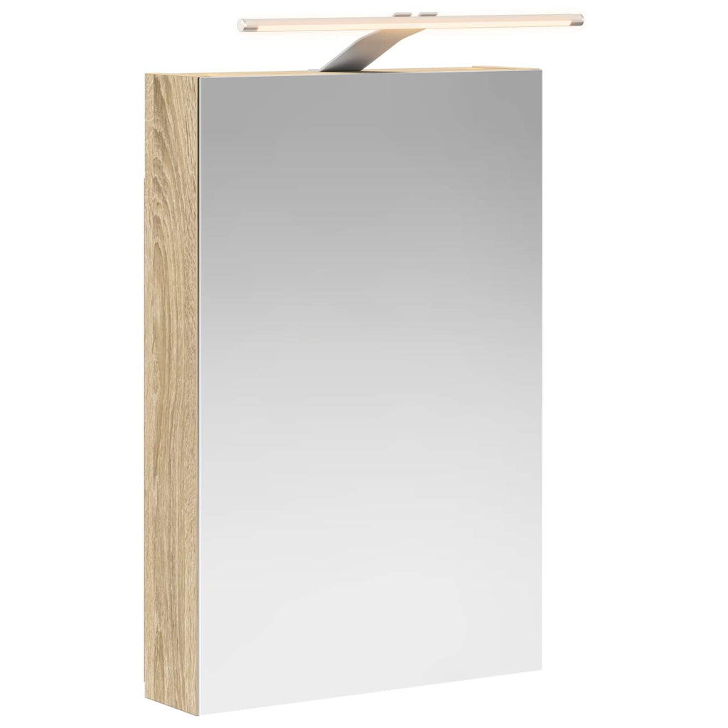 Badezimmerspiegelschrank Sonoma-Eiche 40 x 10,5 x 60,5 cm