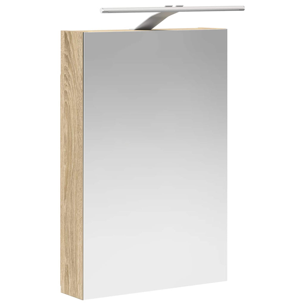 Badezimmerspiegelschrank Sonoma-Eiche 40 x 10,5 x 60,5 cm