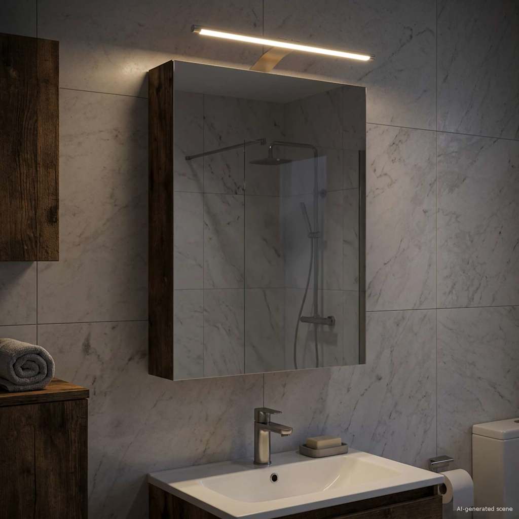 Badezimmerspiegelschrank Geräucherte Eiche 40 x 10,5 x 60,5 cm