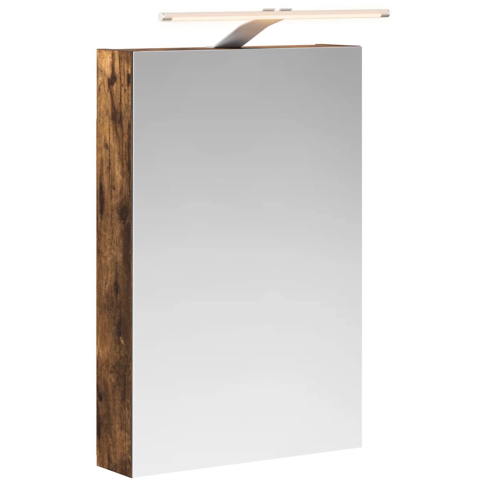 Badezimmerspiegelschrank Geräucherte Eiche 40 x 10,5 x 60,5 cm