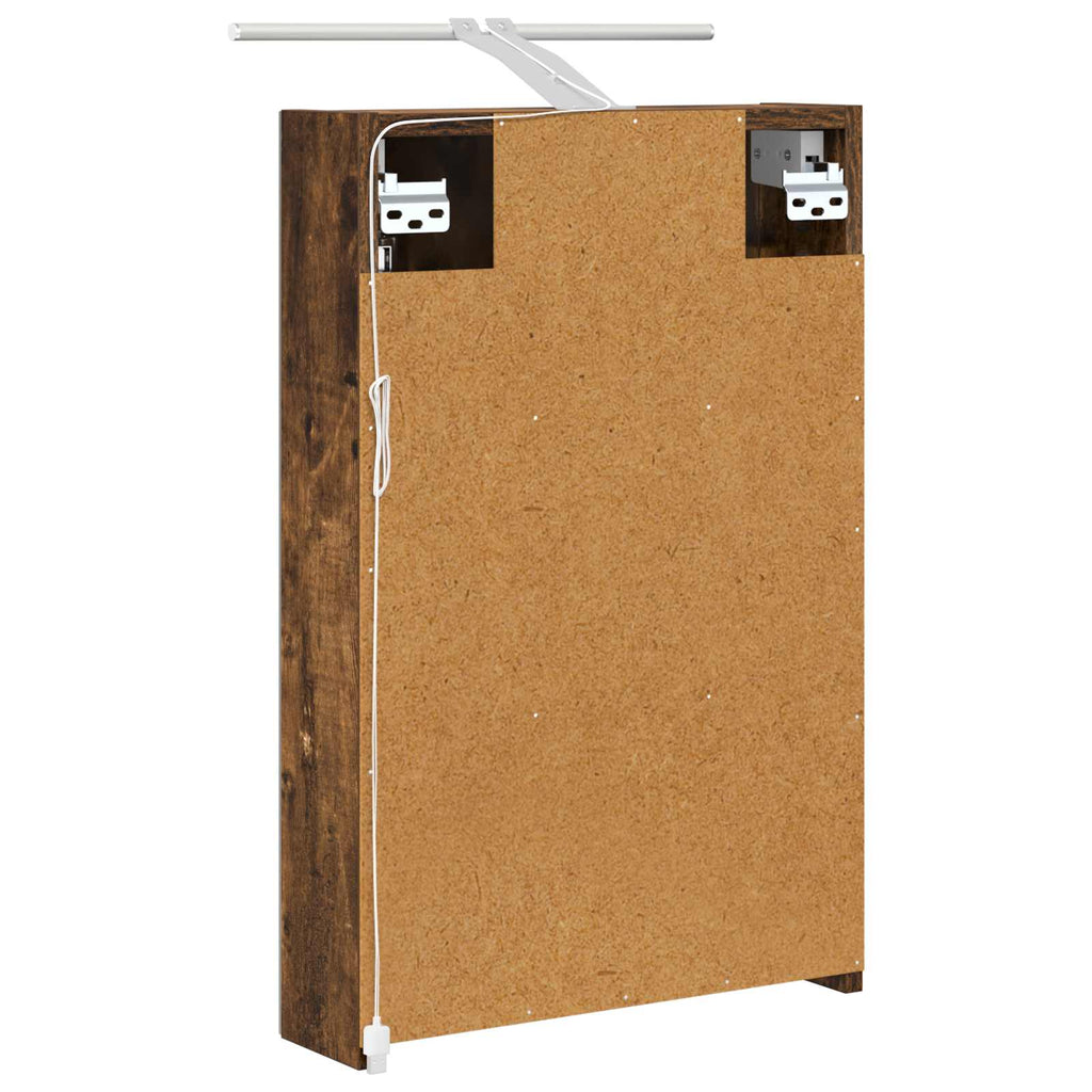 Badezimmerspiegelschrank Geräucherte Eiche 40 x 10,5 x 60,5 cm