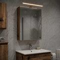 Badezimmerspiegelschrank mit Regal Altholz 40 x 10,5 x 60,5 cm