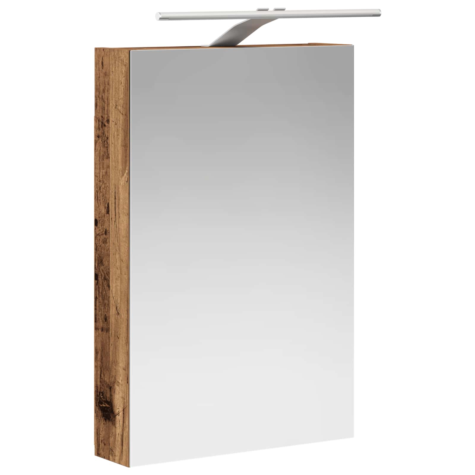 Badezimmerspiegelschrank mit Regal Altholz 40 x 10,5 x 60,5 cm