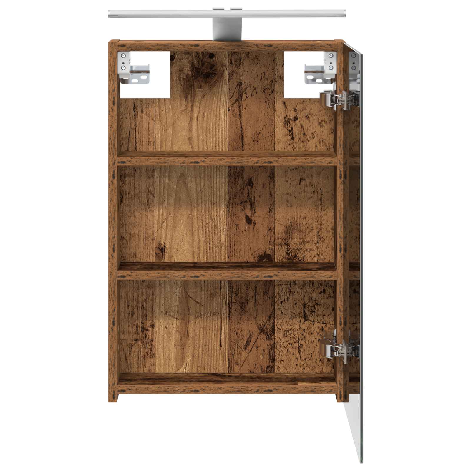 Badezimmerspiegelschrank mit Regal Altholz 40 x 10,5 x 60,5 cm