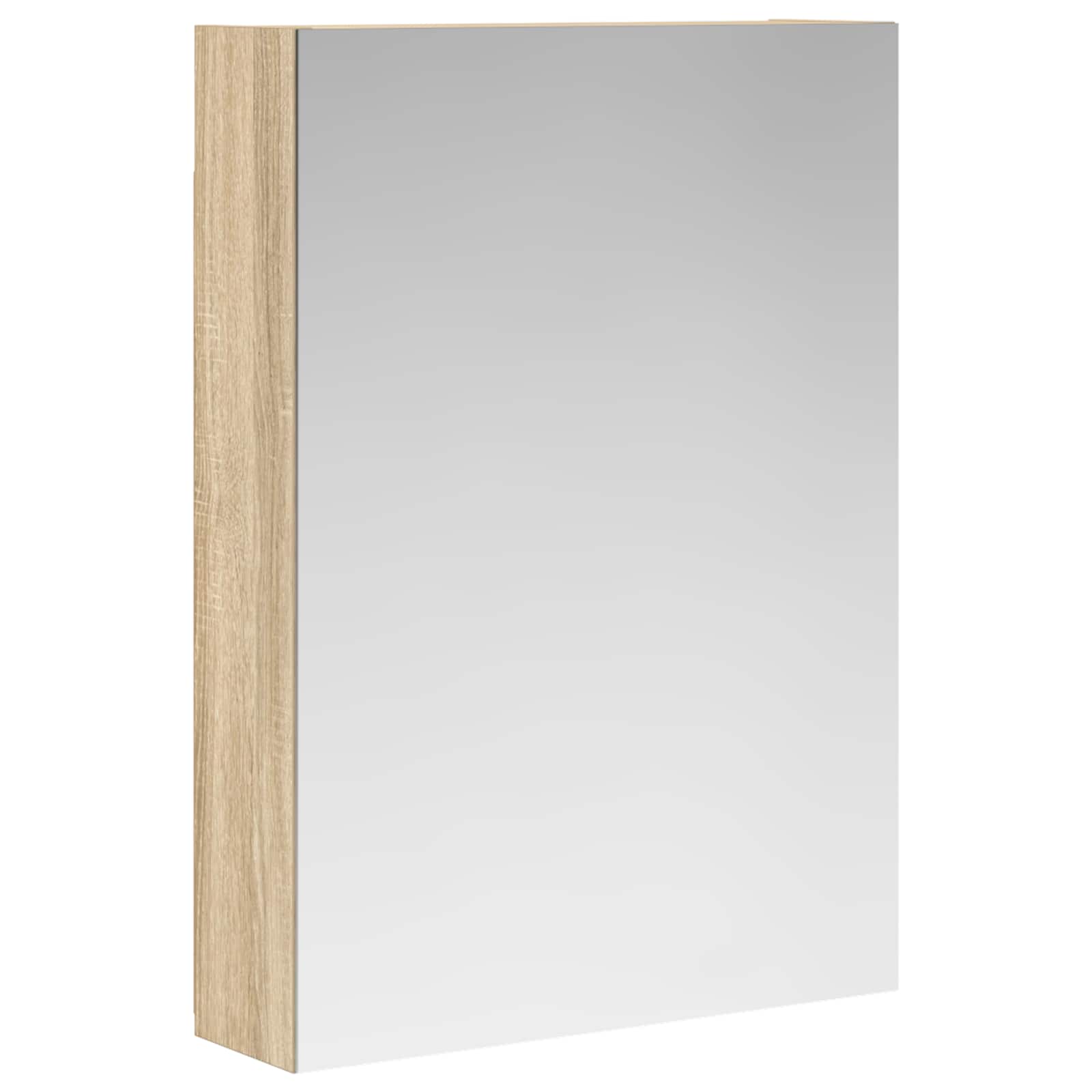 Badezimmerspiegelschrank mit Tür Sonoma-Eiche 50 x 14,5 x 70 cm
