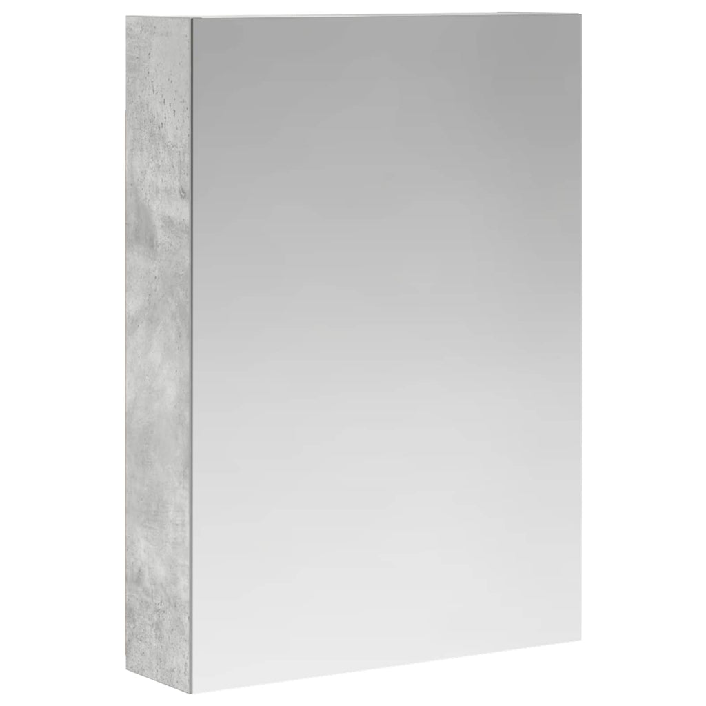 Badezimmerspiegelschrank mit Regal Beton Grau 50 x 14,5 x 70 cm