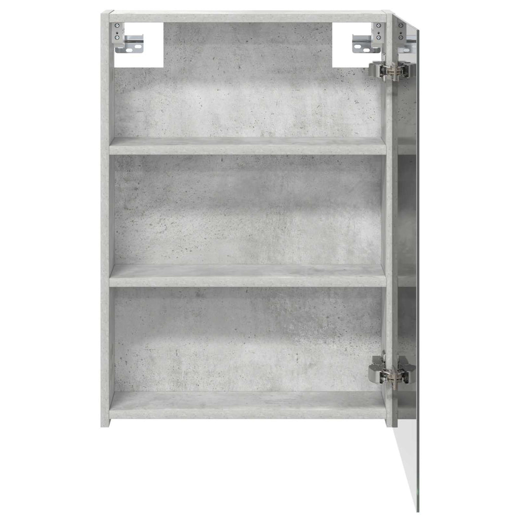 Badezimmerspiegelschrank mit Regal Beton Grau 50 x 14,5 x 70 cm