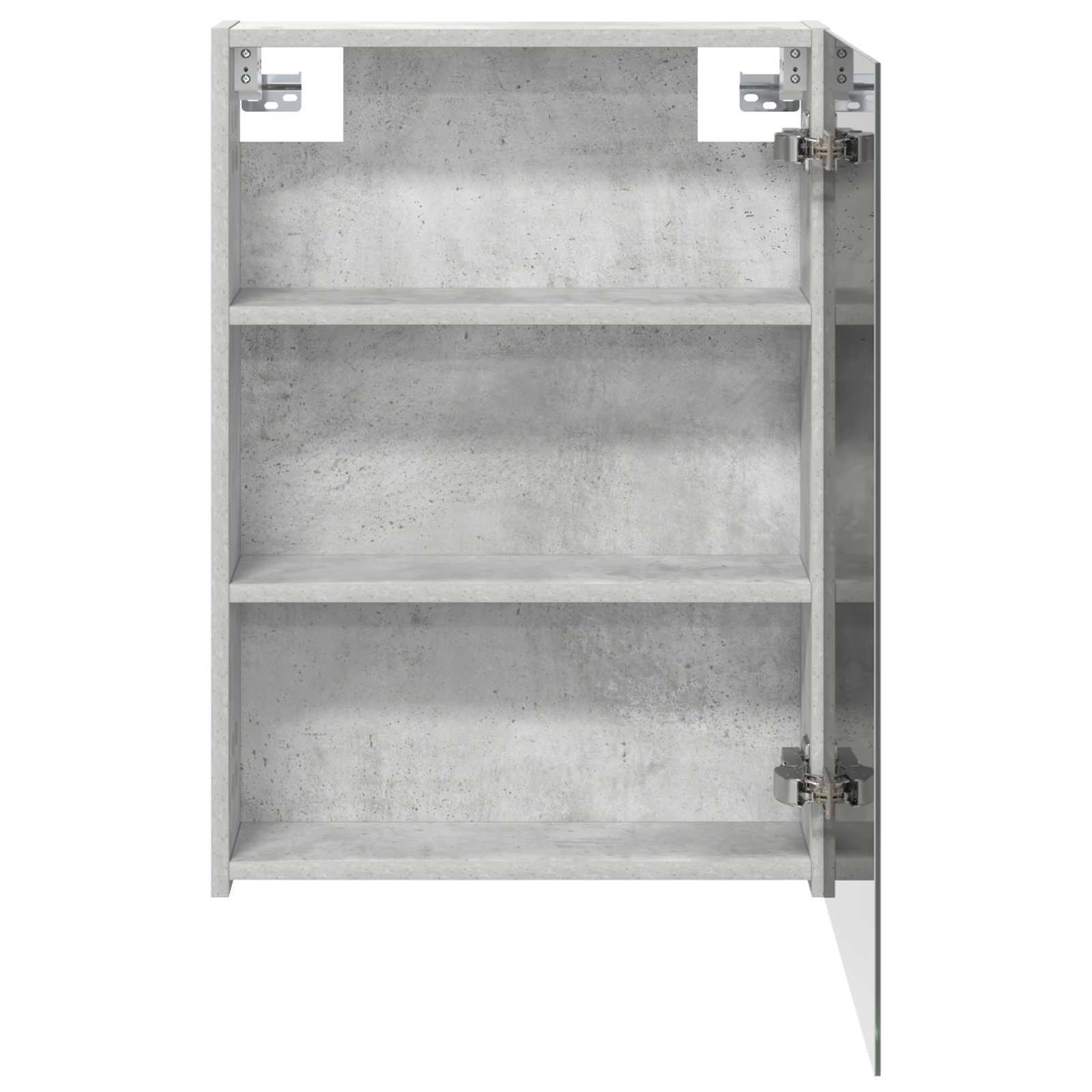 Badezimmerspiegelschrank mit Regal Beton Grau 50 x 14,5 x 70 cm