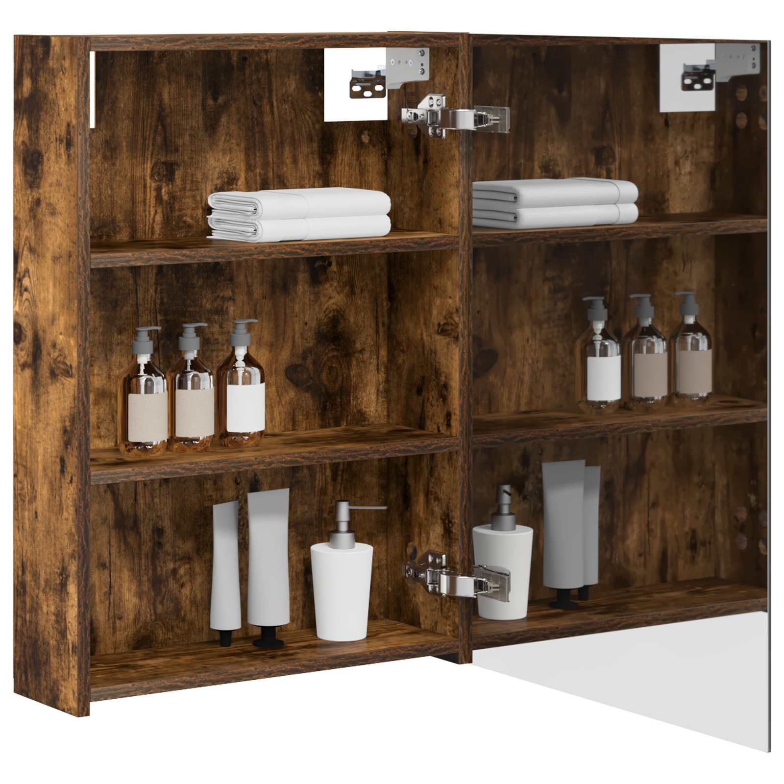 Badezimmerspiegelschrank Geräucherte Eiche 50 x 14,5 x 70 cm