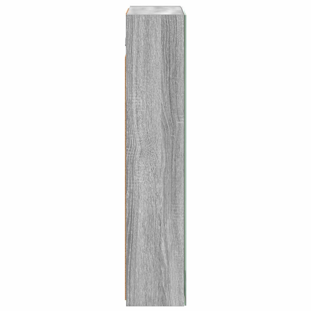 Badezimmerspiegelschrank Graues Sonoma 50 x 14,5 x 70 cm