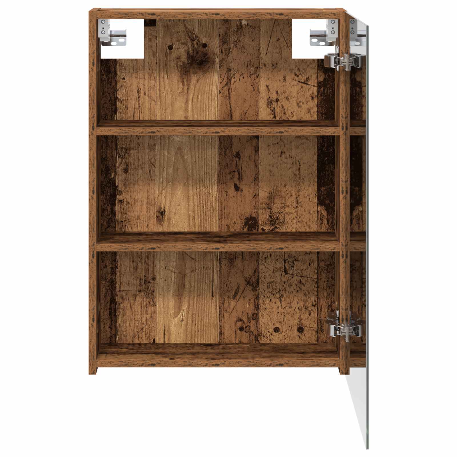 Badezimmerspiegelschrank mit Regal Altholz 50 x 14,5 x 70 cm