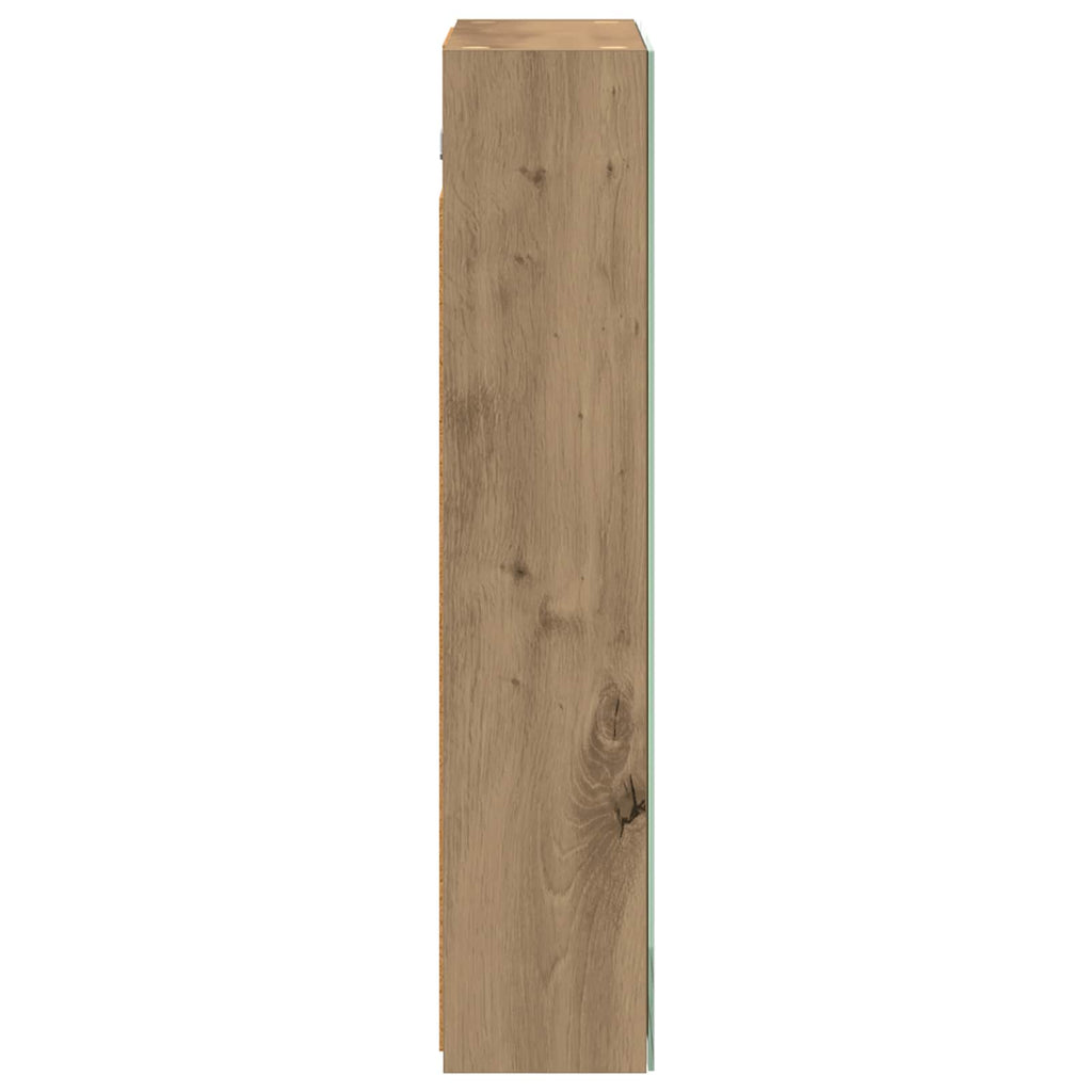 Badezimmerspiegelschrank Kunsthandwerk Eiche 50 x 14,5 x 70 cm