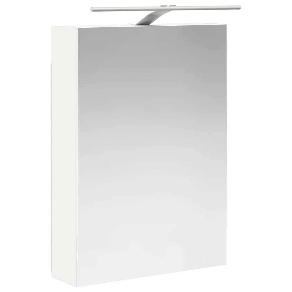 Badezimmerspiegelschrank Weiß 50 x 14,5 x 70 cm Holzwerkstoff