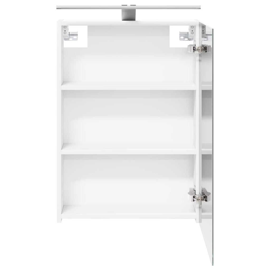 Badezimmerspiegelschrank Weiß 50 x 14,5 x 70 cm Holzwerkstoff