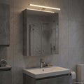 Badezimmerspiegelschrank mit Regal Beton Grau 50 x 14,5 x 70 cm