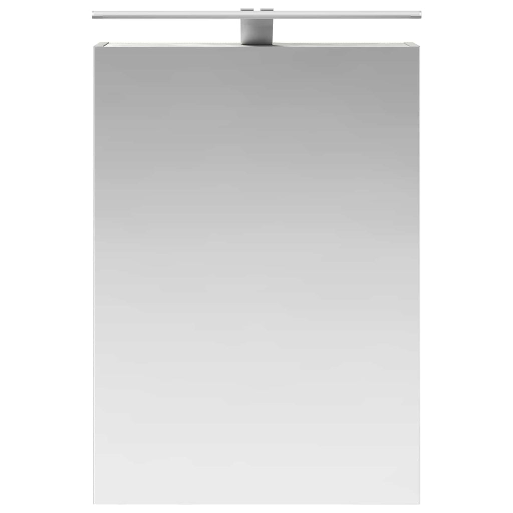 Badezimmerspiegelschrank mit Regal Beton Grau 50 x 14,5 x 70 cm