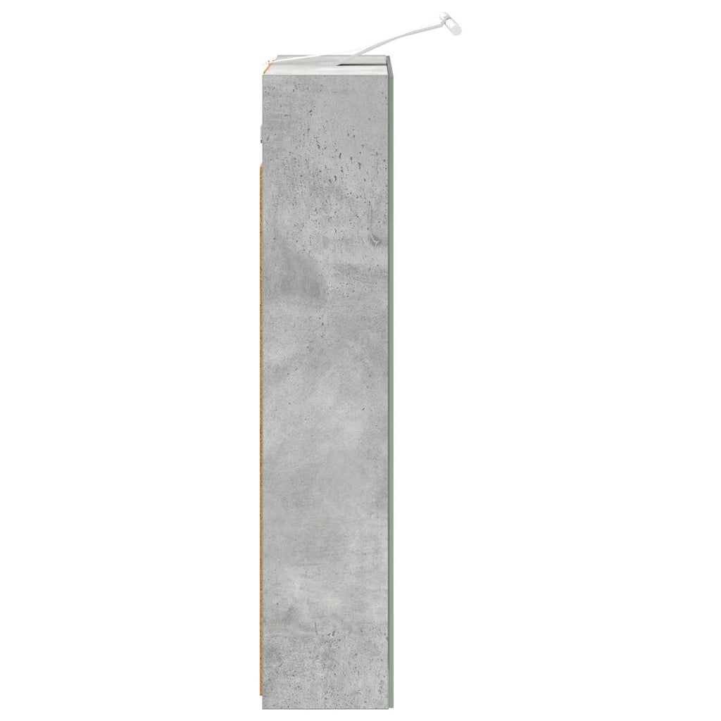 Badezimmerspiegelschrank mit Regal Beton Grau 50 x 14,5 x 70 cm