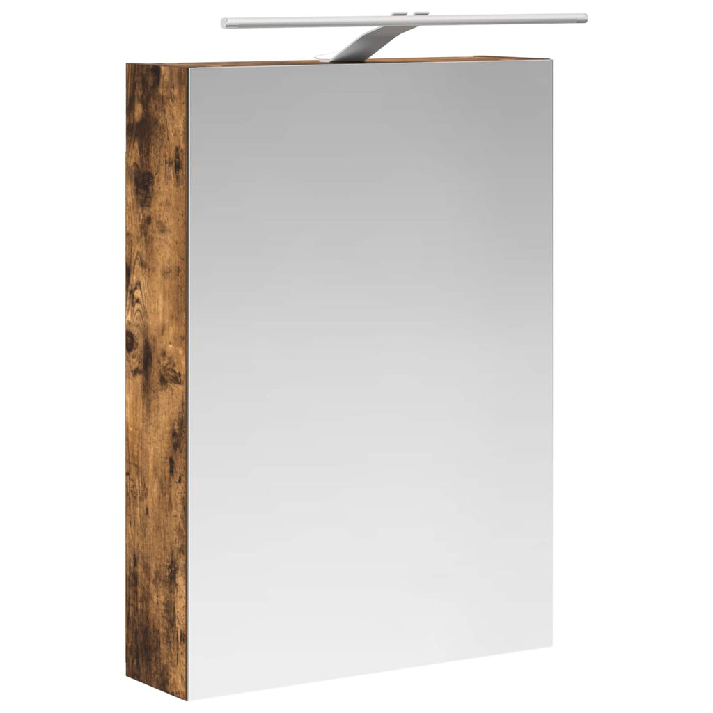 Badezimmerspiegelschrank Geräucherte Eiche 50 x 14,5 x 70 cm