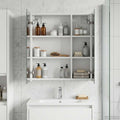 Badezimmerspiegelschrank Weiß 60 x 14,5 x 70 cm Holzwerkstoff