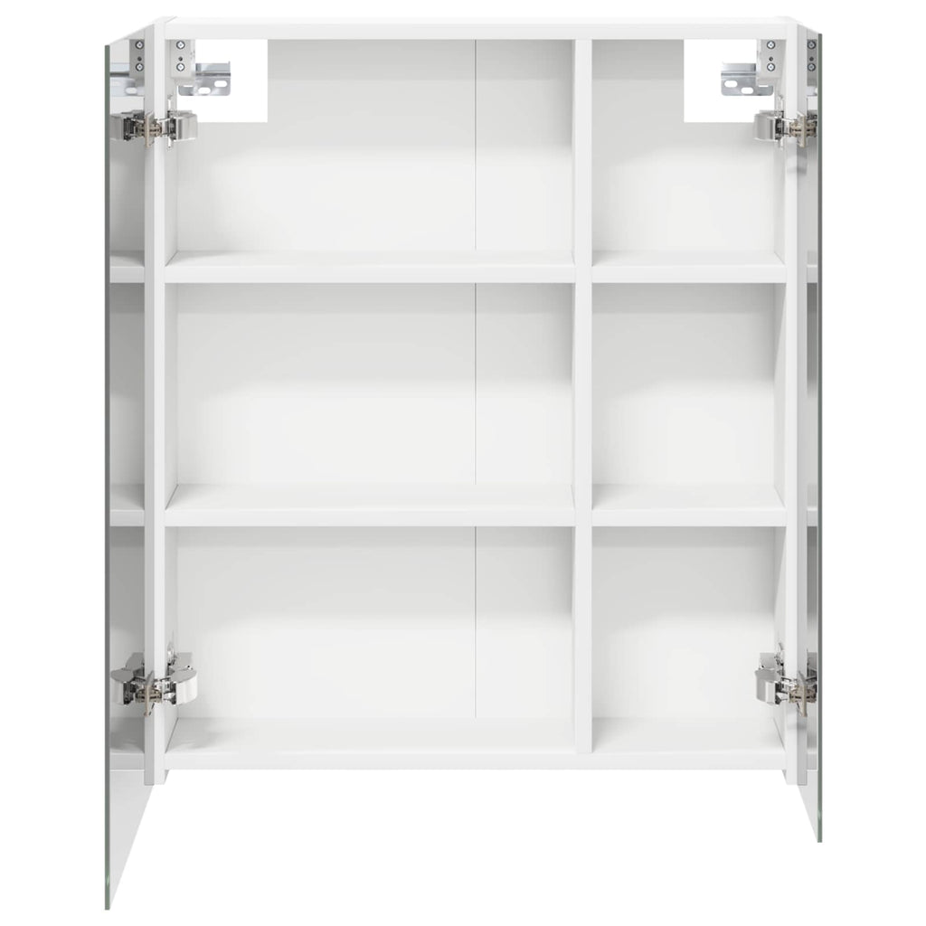 Badezimmerspiegelschrank Weiß 60 x 14,5 x 70 cm Holzwerkstoff