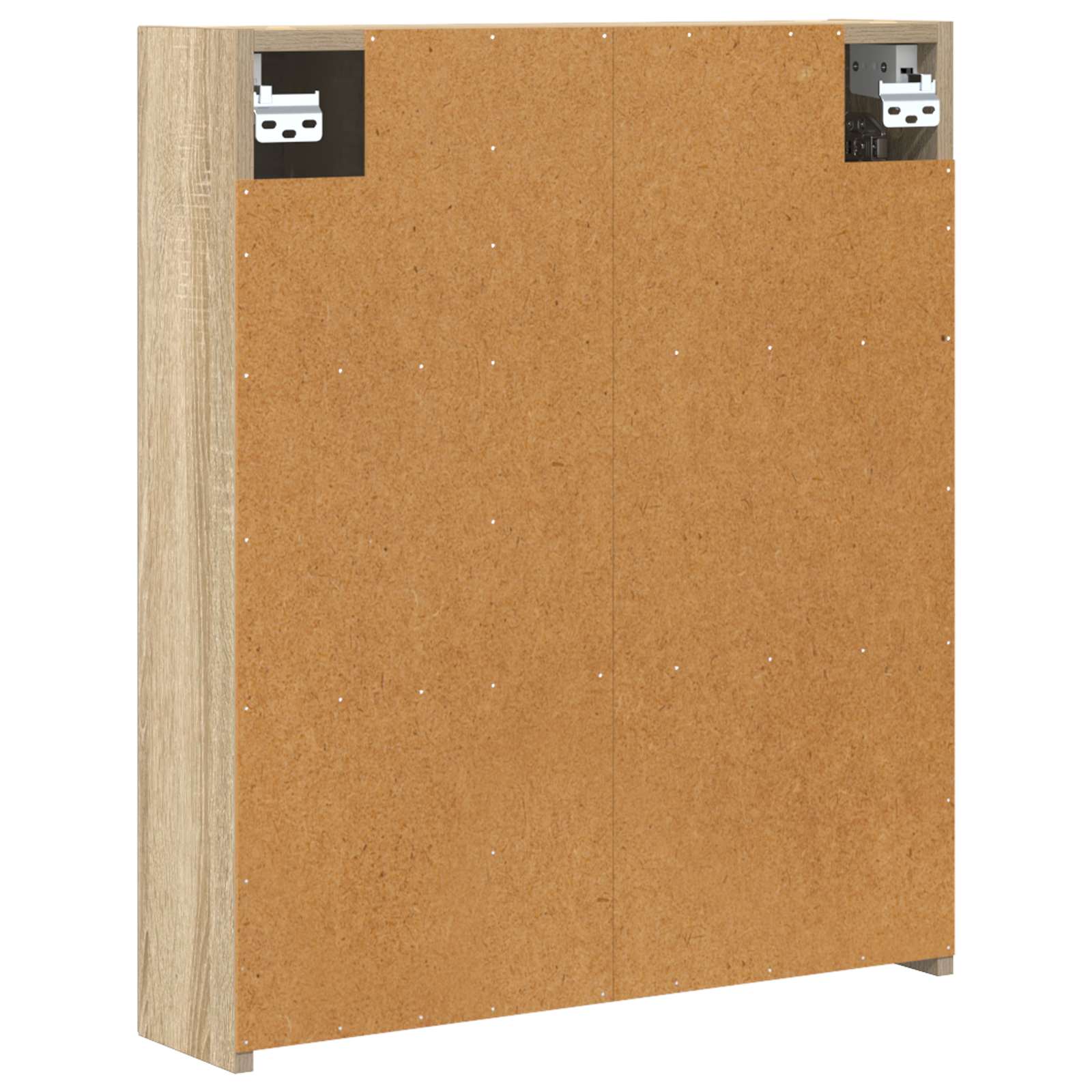 Badezimmerspiegelschrank mit Tür Sonoma-Eiche 60 x 14,5 x 70 cm
