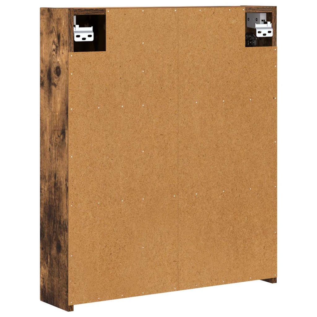Badezimmerspiegelschrank Geräucherte Eiche 60 x 14,5 x 70 cm