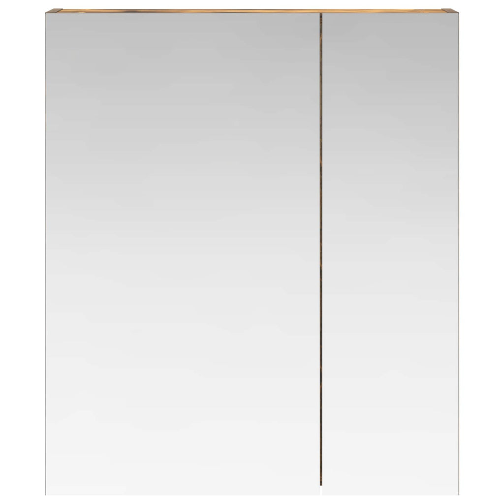 Badezimmerspiegelschrank Geräucherte Eiche 60 x 14,5 x 70 cm