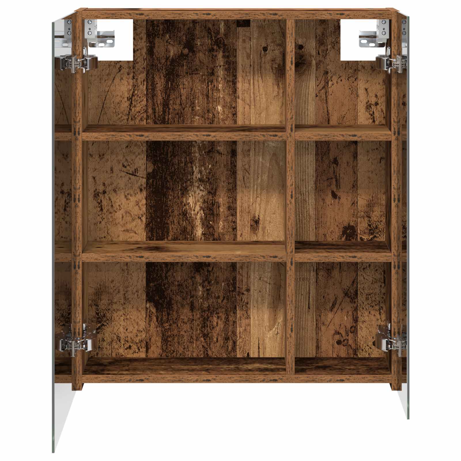 Badezimmerspiegelschrank mit Regal Altholz 60 x 14,5 x 70 cm