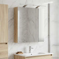 Badezimmerspiegelschrank mit Tür Sonoma-Eiche 60 x 14,5 x 70 cm