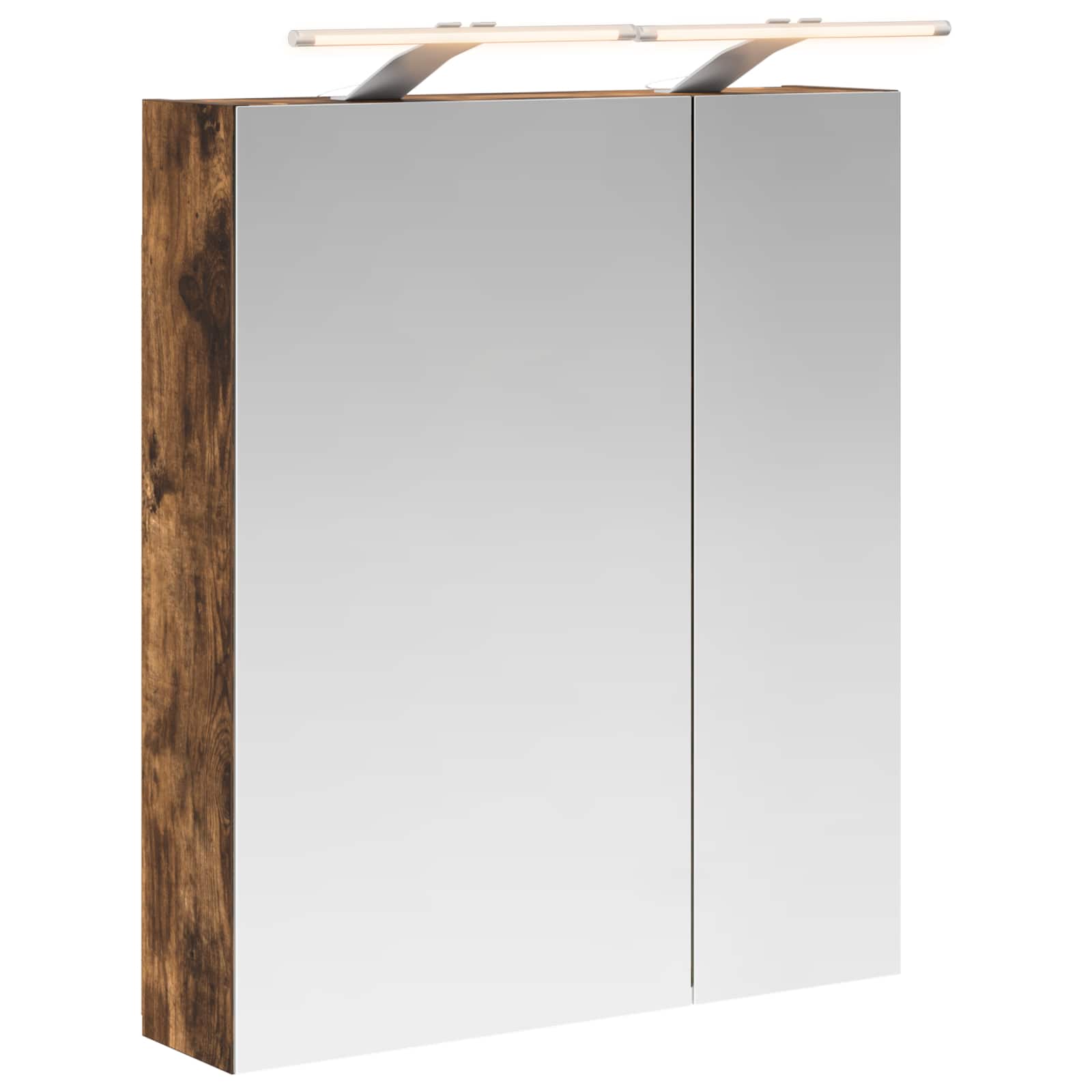 Badezimmerspiegelschrank Geräucherte Eiche 60 x 14,5 x 70 cm