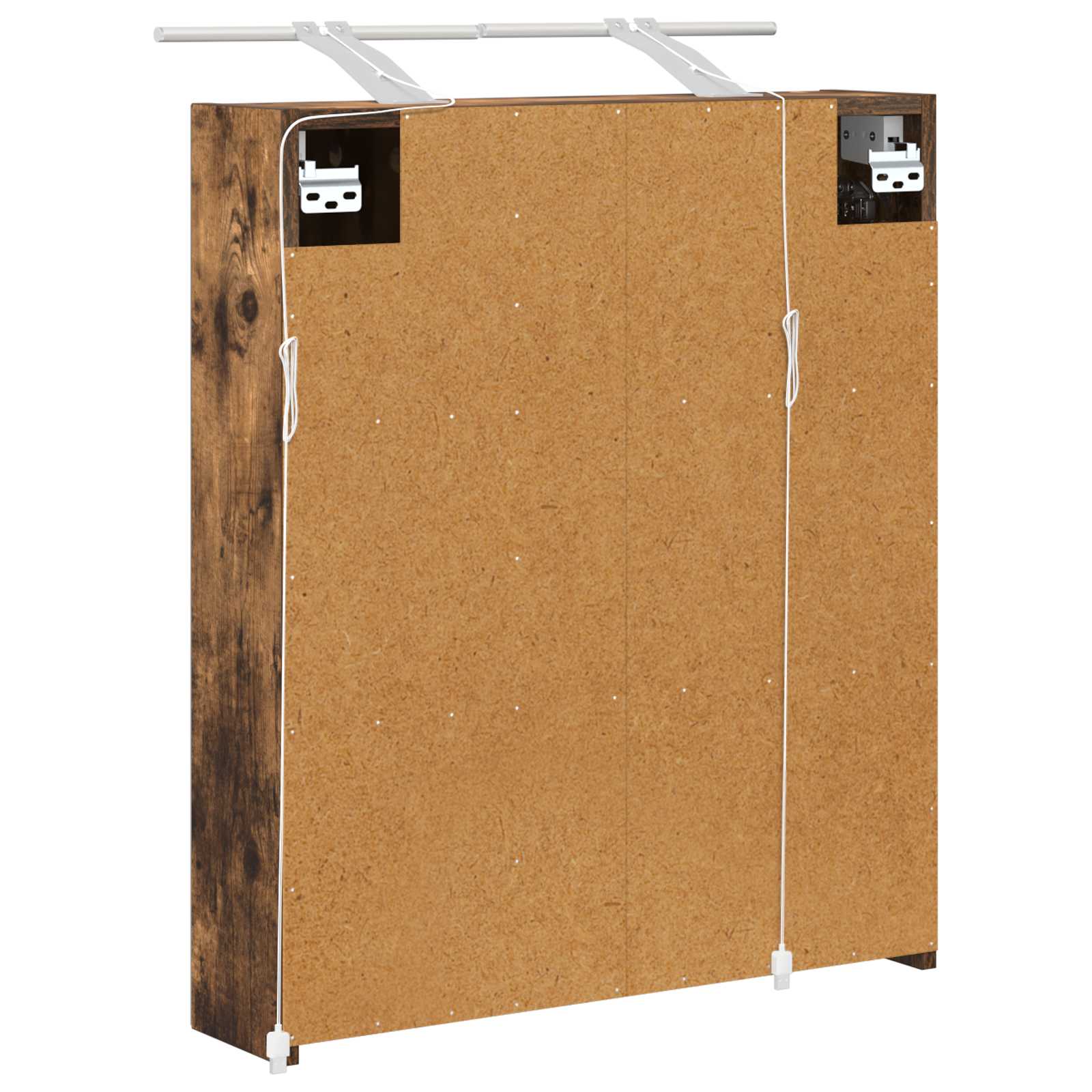 Badezimmerspiegelschrank Geräucherte Eiche 60 x 14,5 x 70 cm