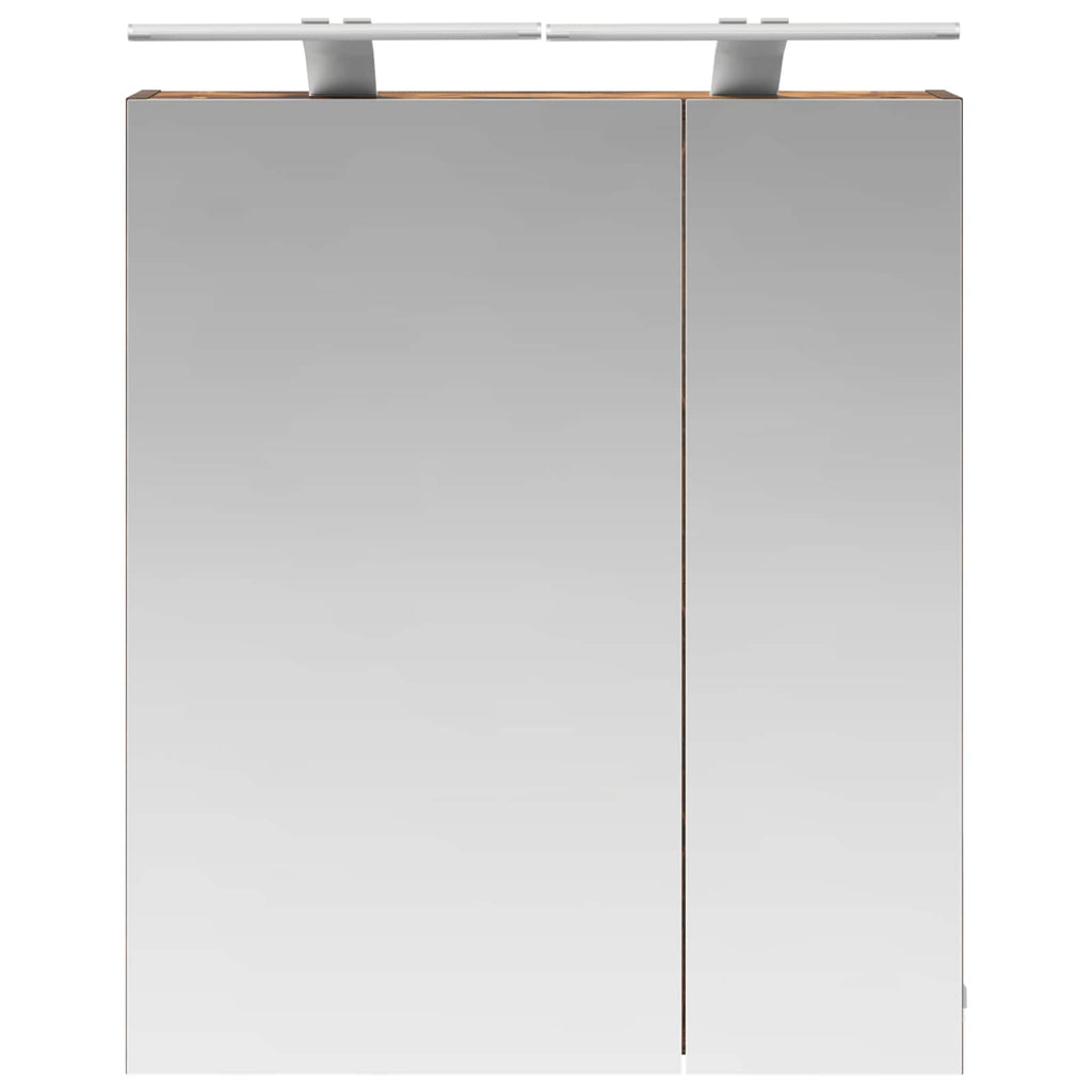 Badezimmerspiegelschrank Geräucherte Eiche 60 x 14,5 x 70 cm