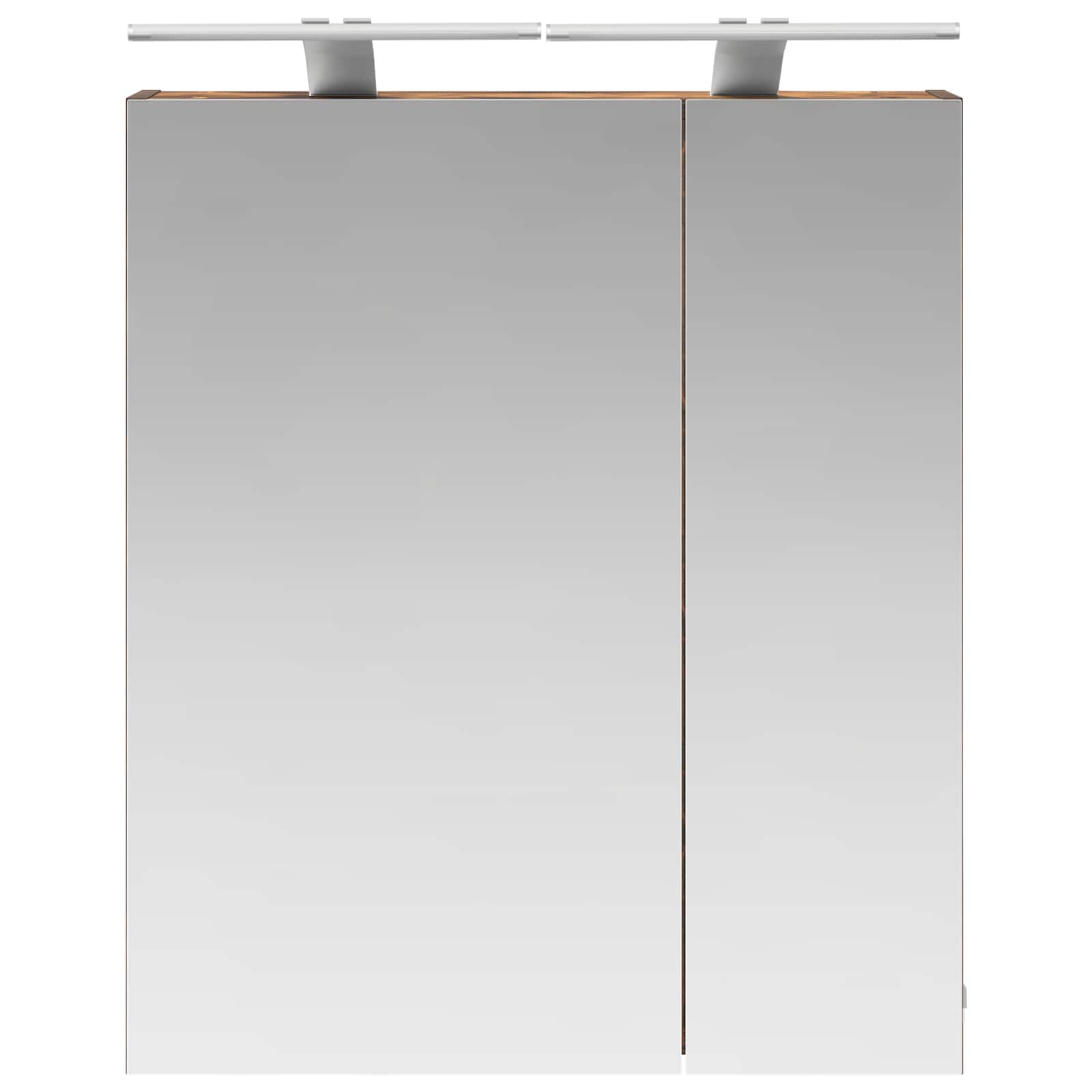 Badezimmerspiegelschrank Geräucherte Eiche 60 x 14,5 x 70 cm