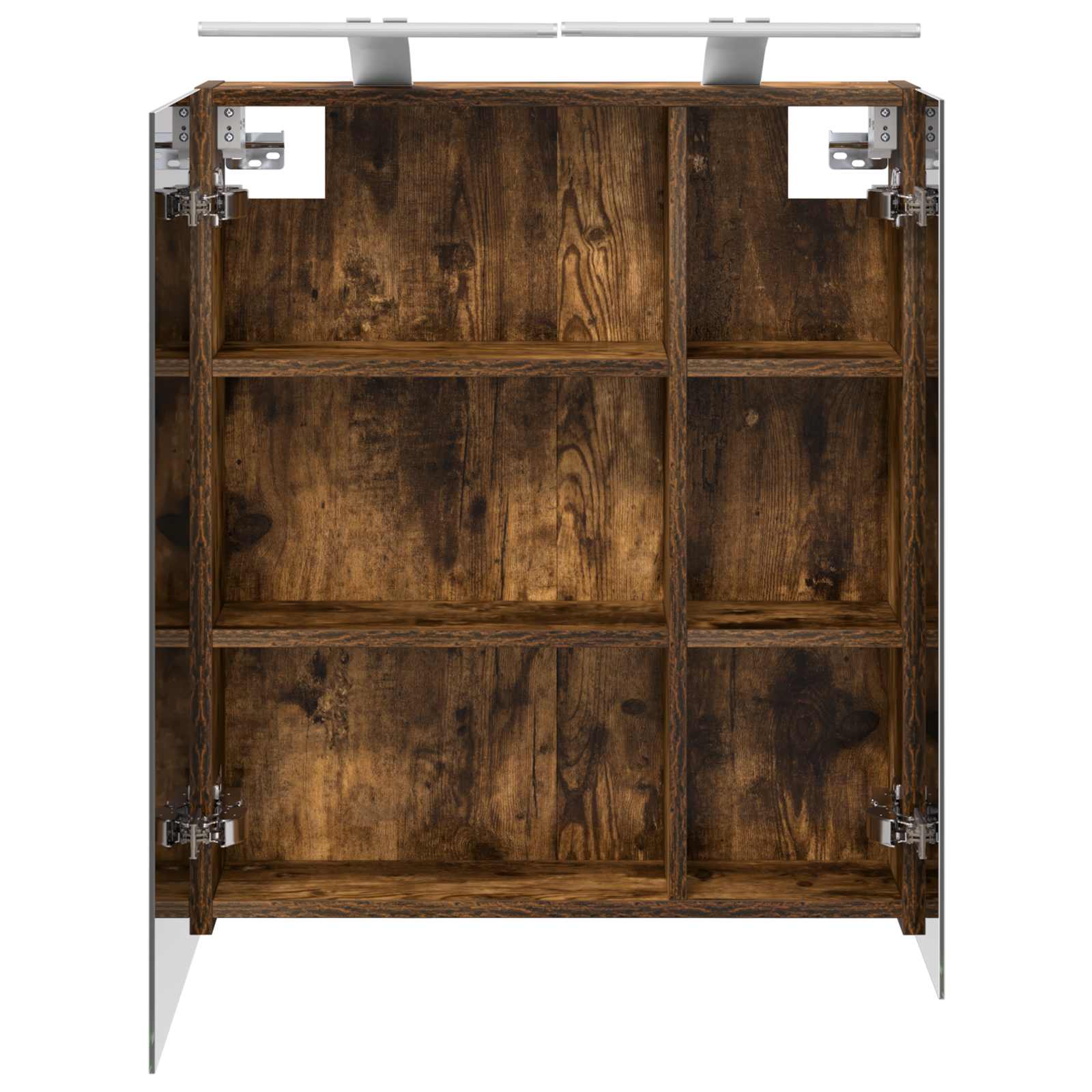 Badezimmerspiegelschrank Geräucherte Eiche 60 x 14,5 x 70 cm