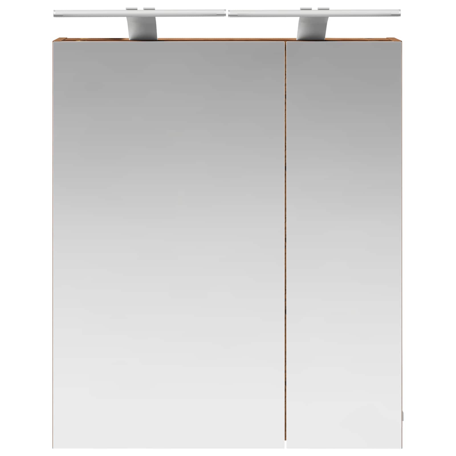 Badezimmerspiegelschrank mit Regal Altholz 60 x 14,5 x 70 cm