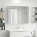Badezimmerspiegelschrank Weiß 60 x 14,5 x 50 cm Holzwerkstoff