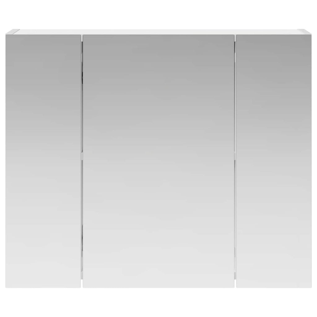 Badezimmerspiegelschrank Weiß 60 x 14,5 x 50 cm Holzwerkstoff