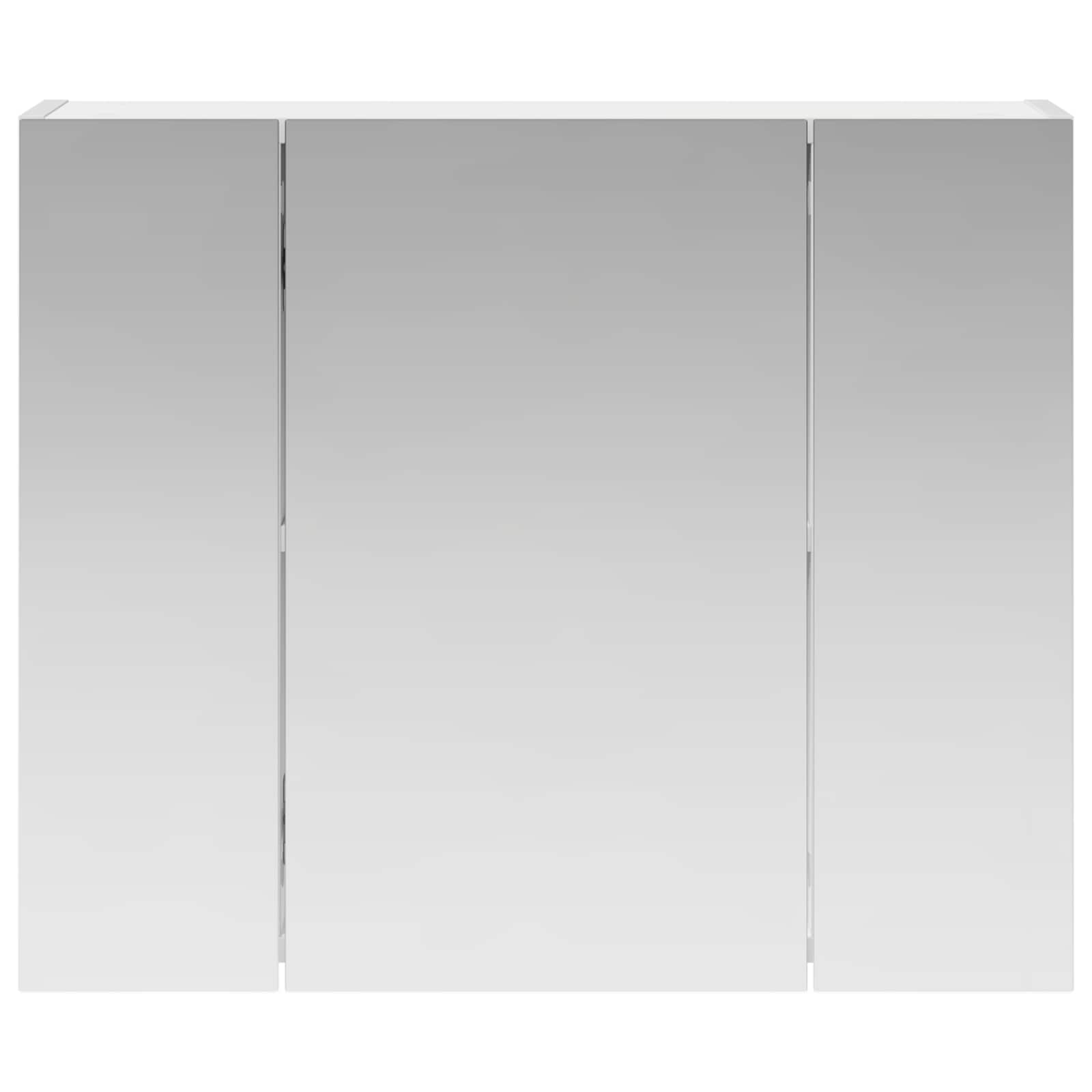 Badezimmerspiegelschrank Weiß 60 x 14,5 x 50 cm Holzwerkstoff
