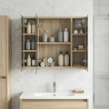 Badezimmerspiegelschrank Sonoma-Eiche 60 x 14,5 x 50 cm