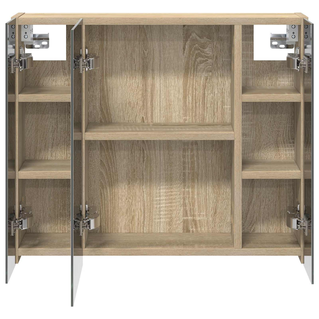 Badezimmerspiegelschrank Sonoma-Eiche 60 x 14,5 x 50 cm