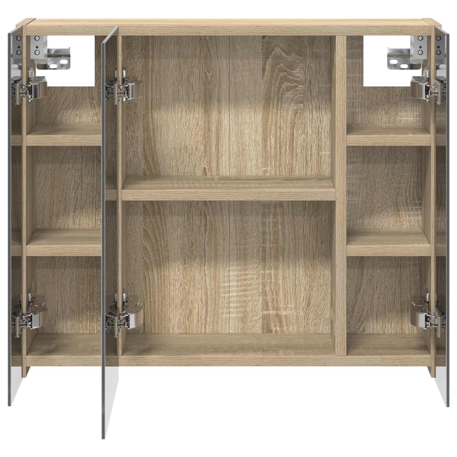 Badezimmerspiegelschrank Sonoma-Eiche 60 x 14,5 x 50 cm