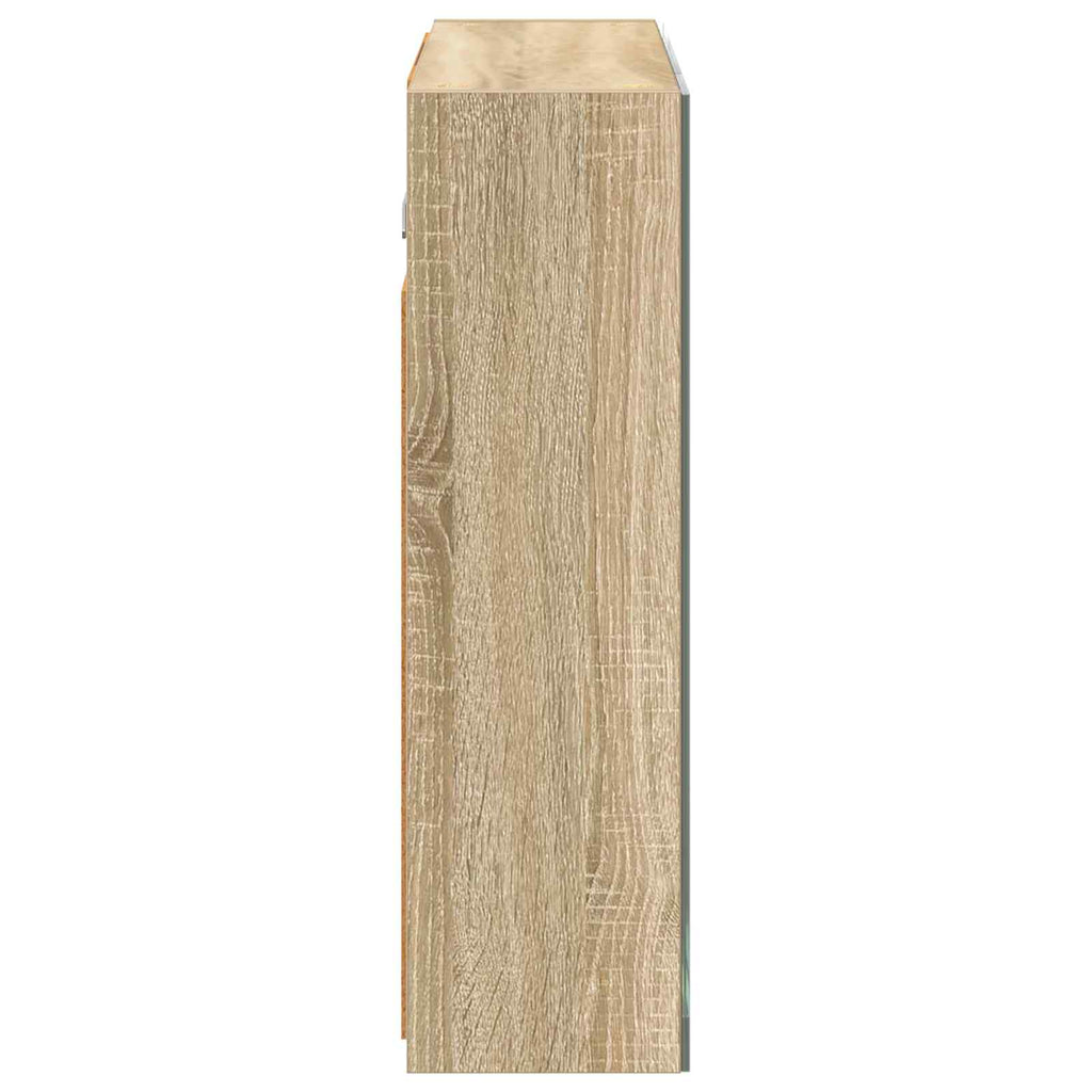 Badezimmerspiegelschrank Sonoma-Eiche 60 x 14,5 x 50 cm