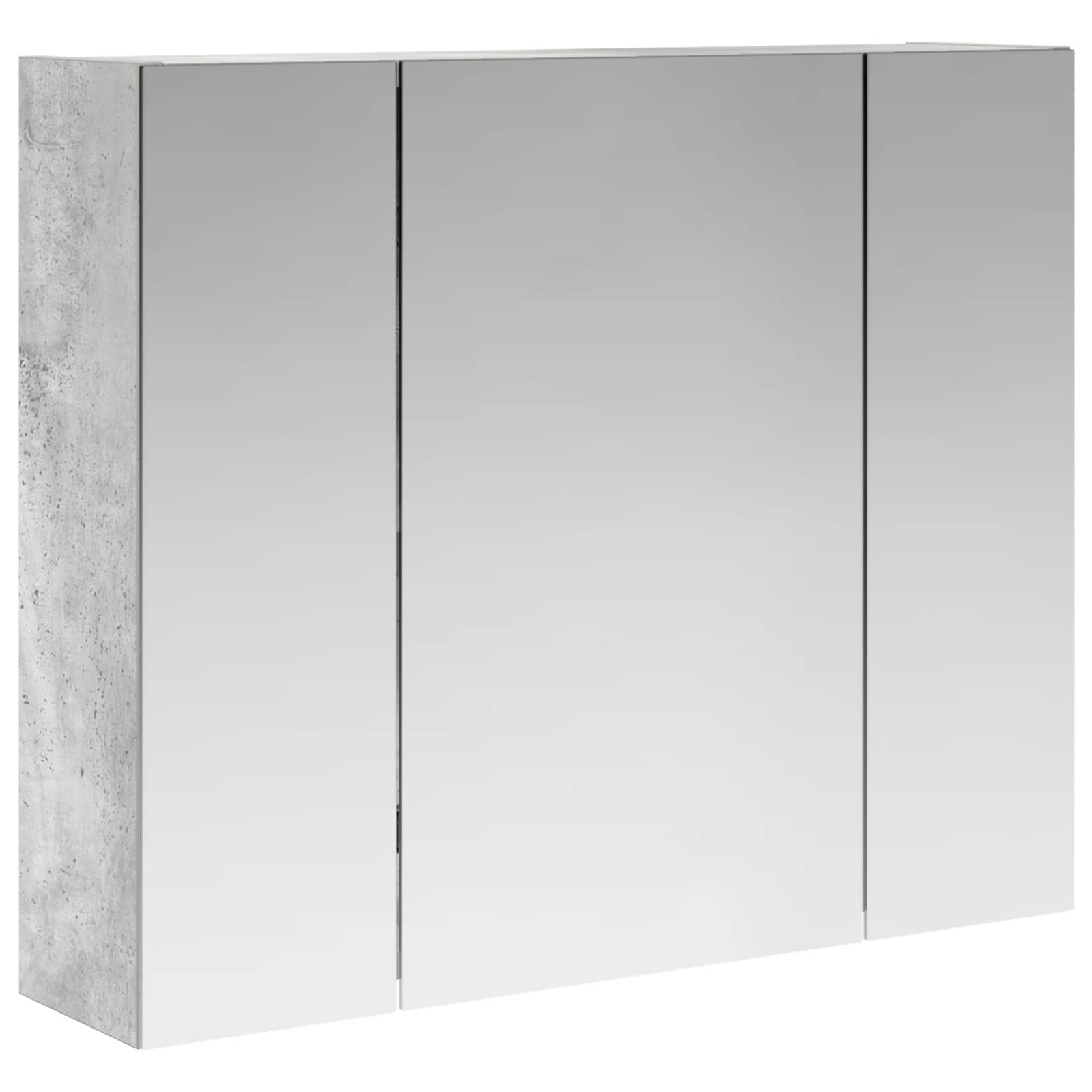 Badezimmerspiegelschrank Beton Grau 60 x 14,5 x 50 cm