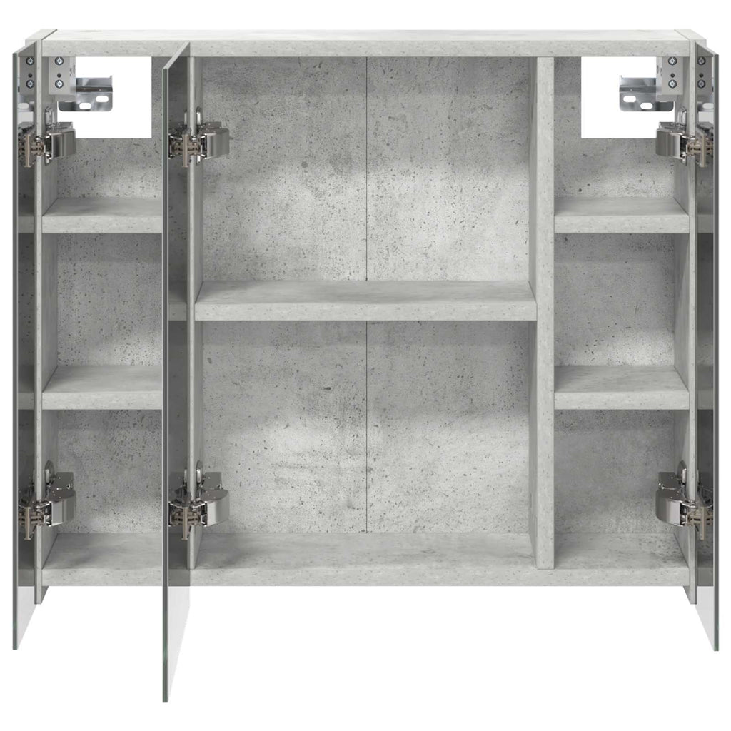 Badezimmerspiegelschrank Beton Grau 60 x 14,5 x 50 cm