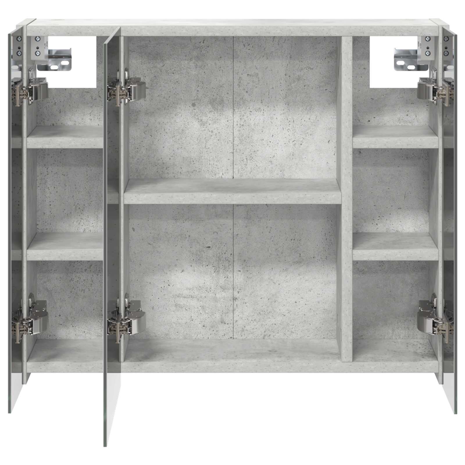 Badezimmerspiegelschrank Beton Grau 60 x 14,5 x 50 cm