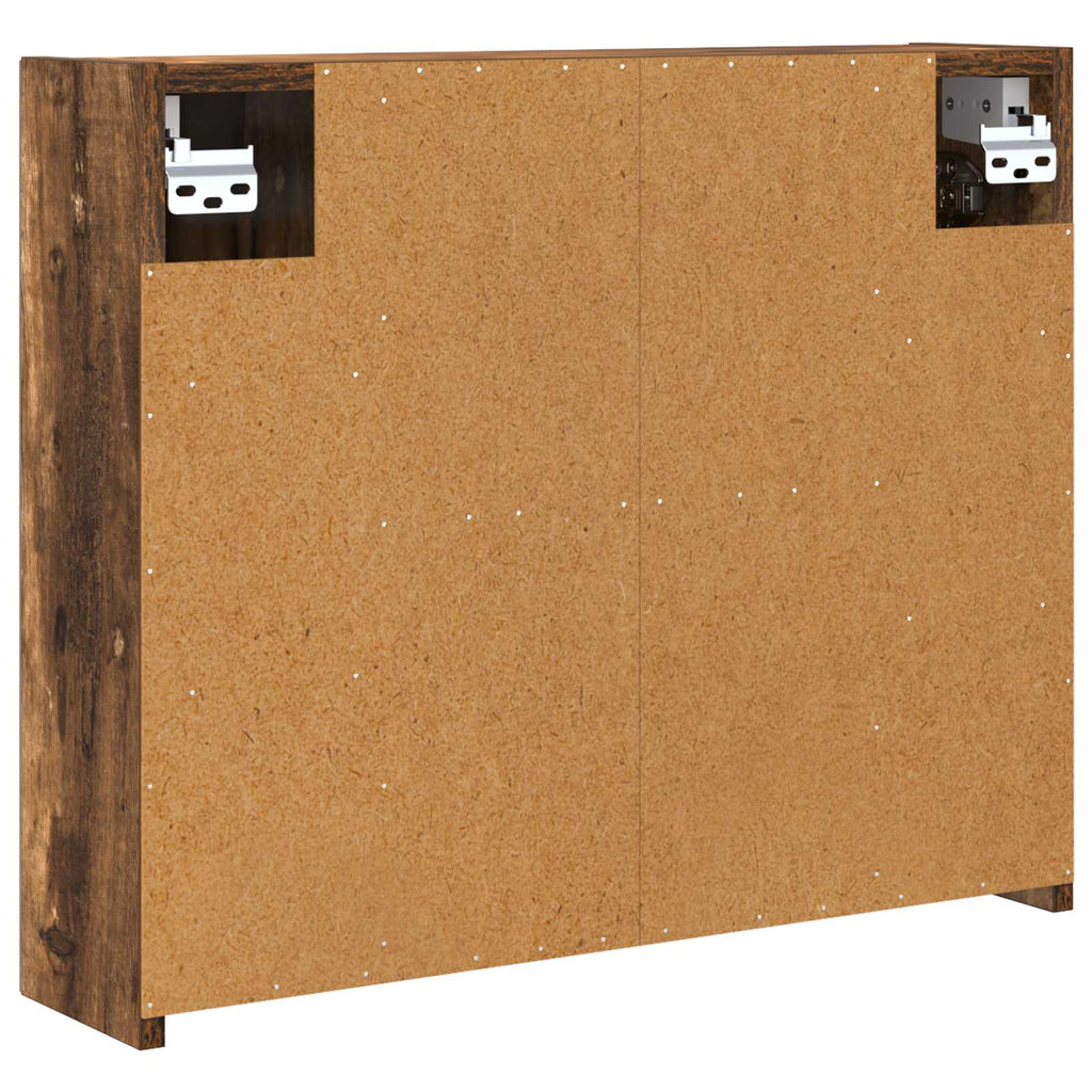 Badezimmerspiegelschrank Geräucherte Eiche 60 x 14,5 x 50 cm