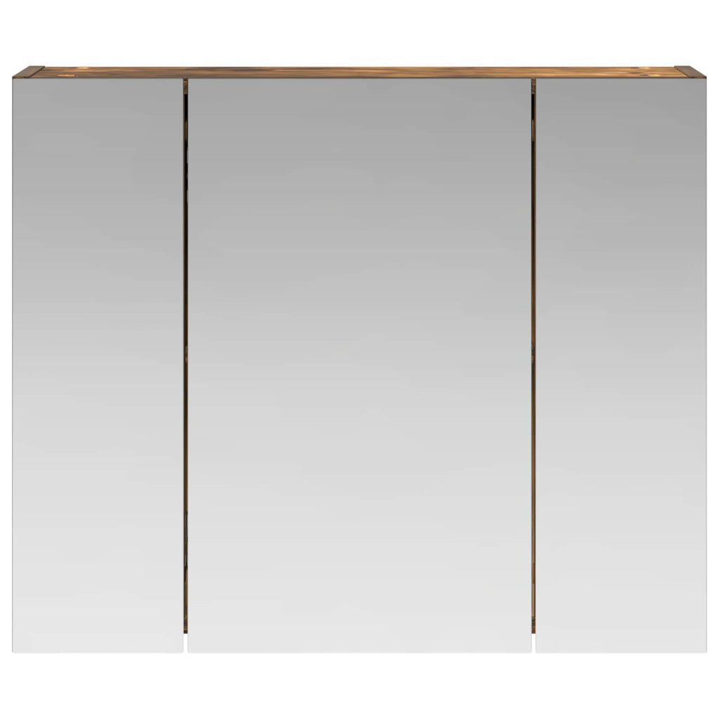 Badezimmerspiegelschrank Geräucherte Eiche 60 x 14,5 x 50 cm