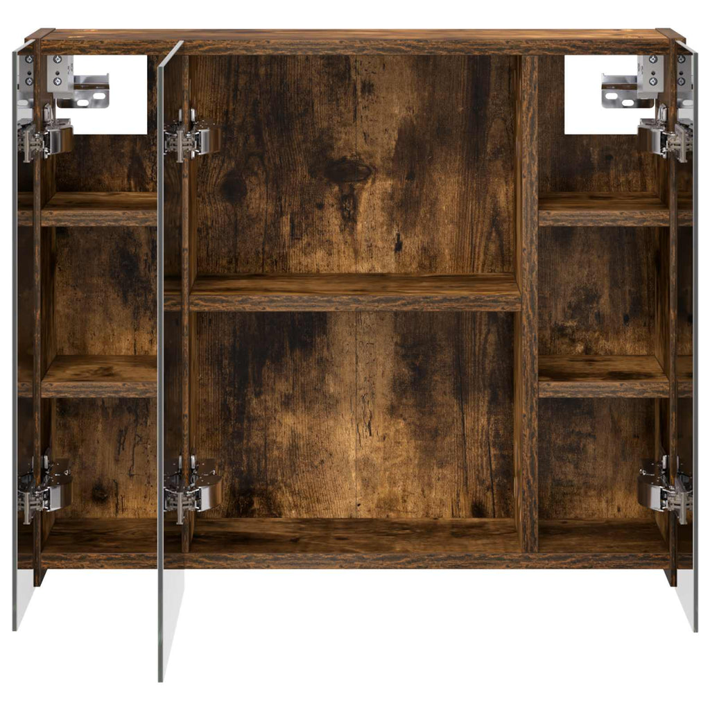 Badezimmerspiegelschrank Geräucherte Eiche 60 x 14,5 x 50 cm